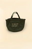 Pherrow's Skull Quilted Bag-  Olive