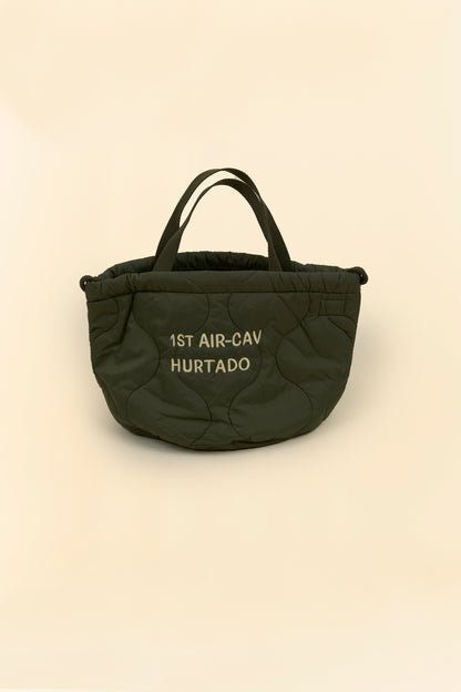 Pherrow's Skull Quilted Bag-  Olive