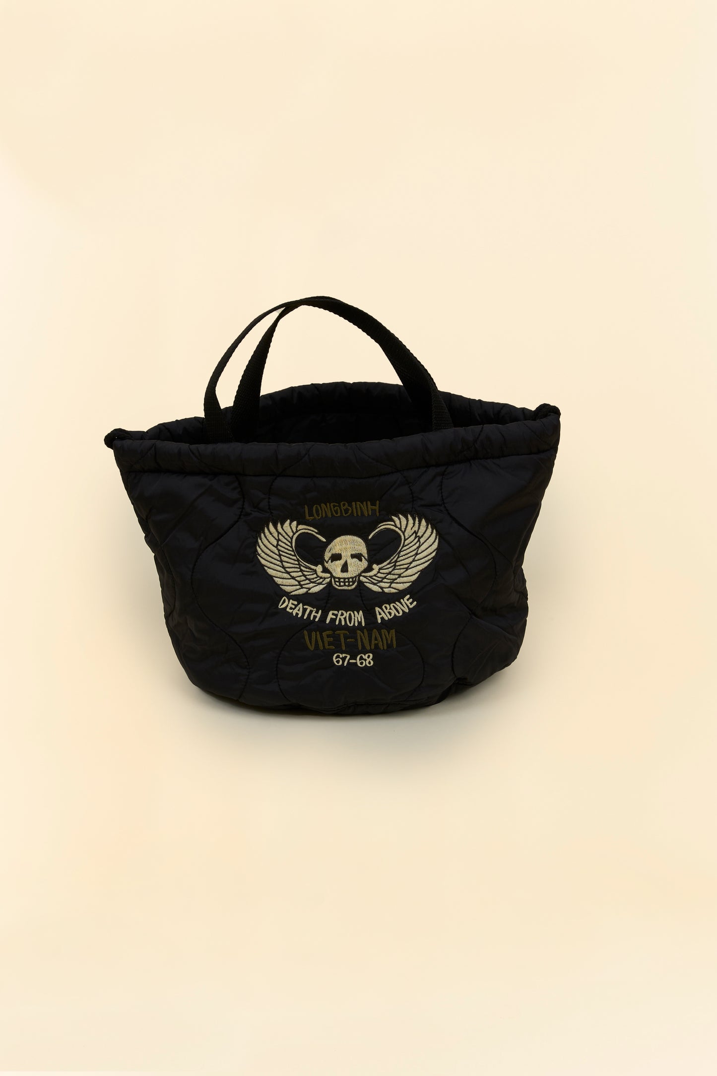 Pherrow's Skull Quilted Bag-  Black