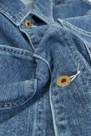 Japan Blue Denim Coverall Jacket - Indigo