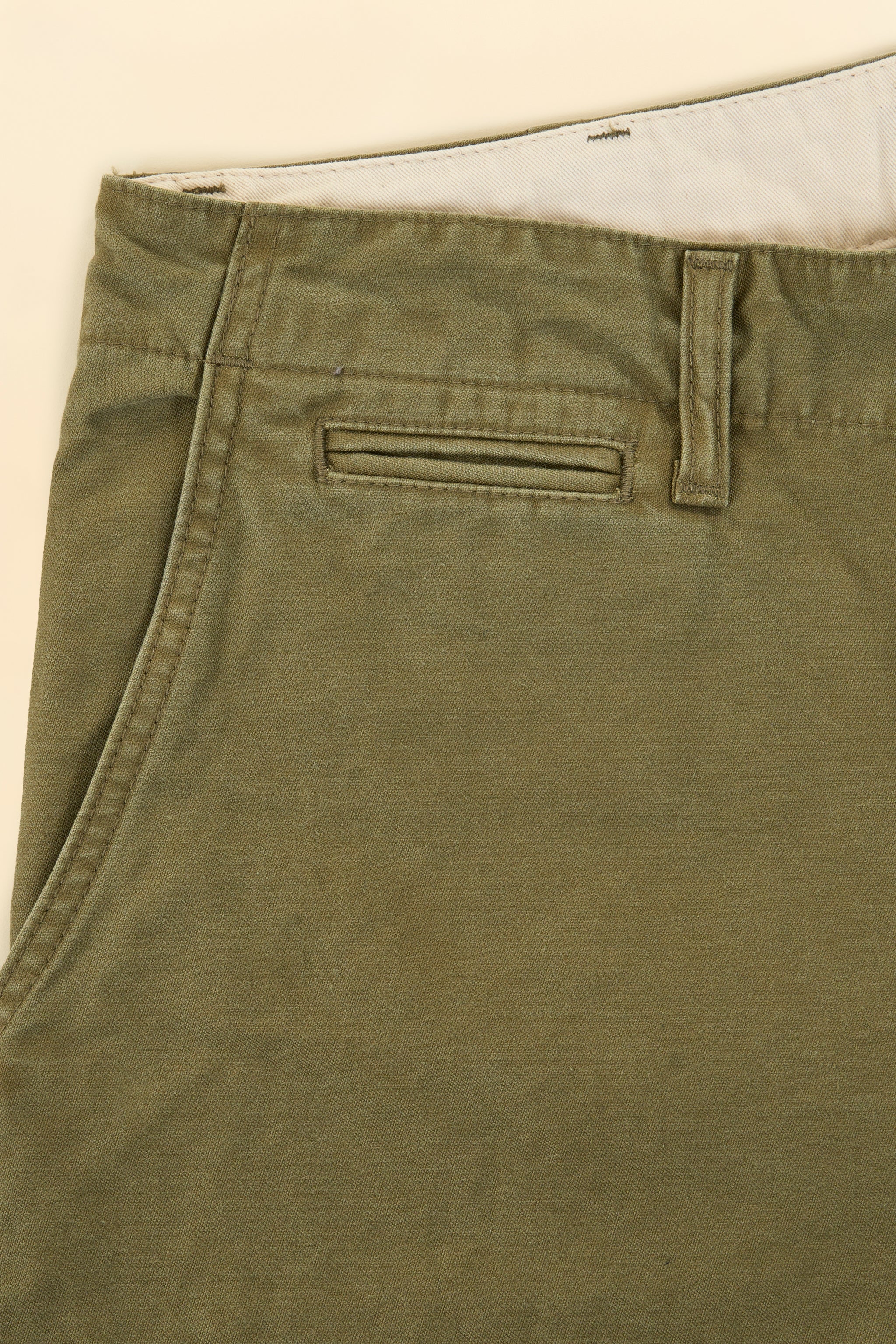Japan Blue Wide Fit Trousers - Olive Drab