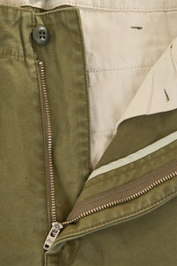 Japan Blue Wide Fit Trousers - Olive Drab