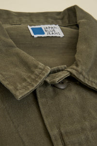 Japan Blue Sulphur Dyed Fatigue Jacket - Olive Drab