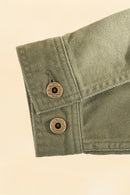 Japan Blue Organic Drill Coverall Jacket - Olive Drab
