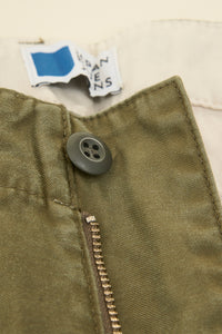 Japan Blue Wide Fit Trousers - Olive Drab