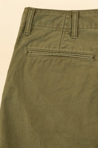 Japan Blue Wide Fit Trousers - Olive Drab