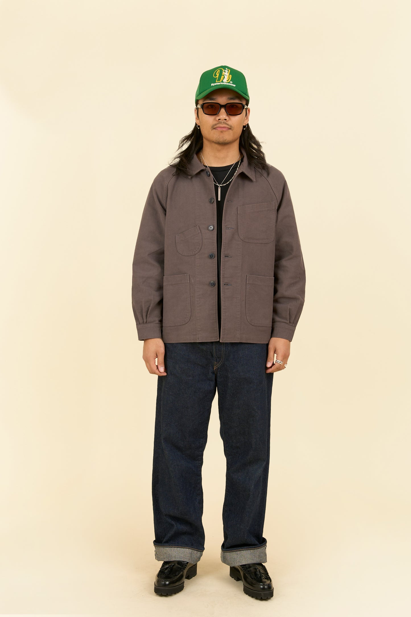 Pherrow's Nappa Workwear Jacket - Charcoal