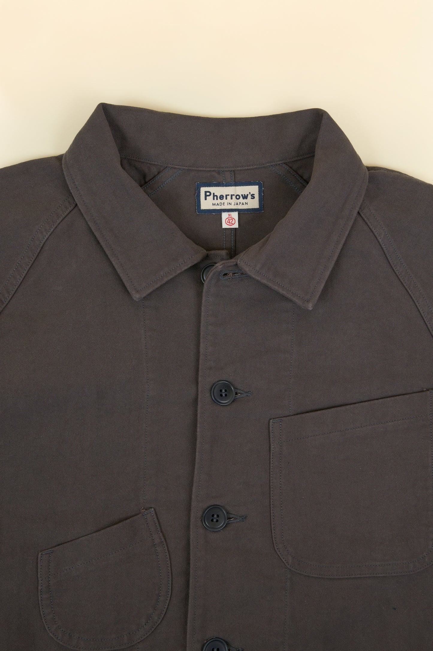 Pherrow's Nappa Workwear Jacket - Charcoal
