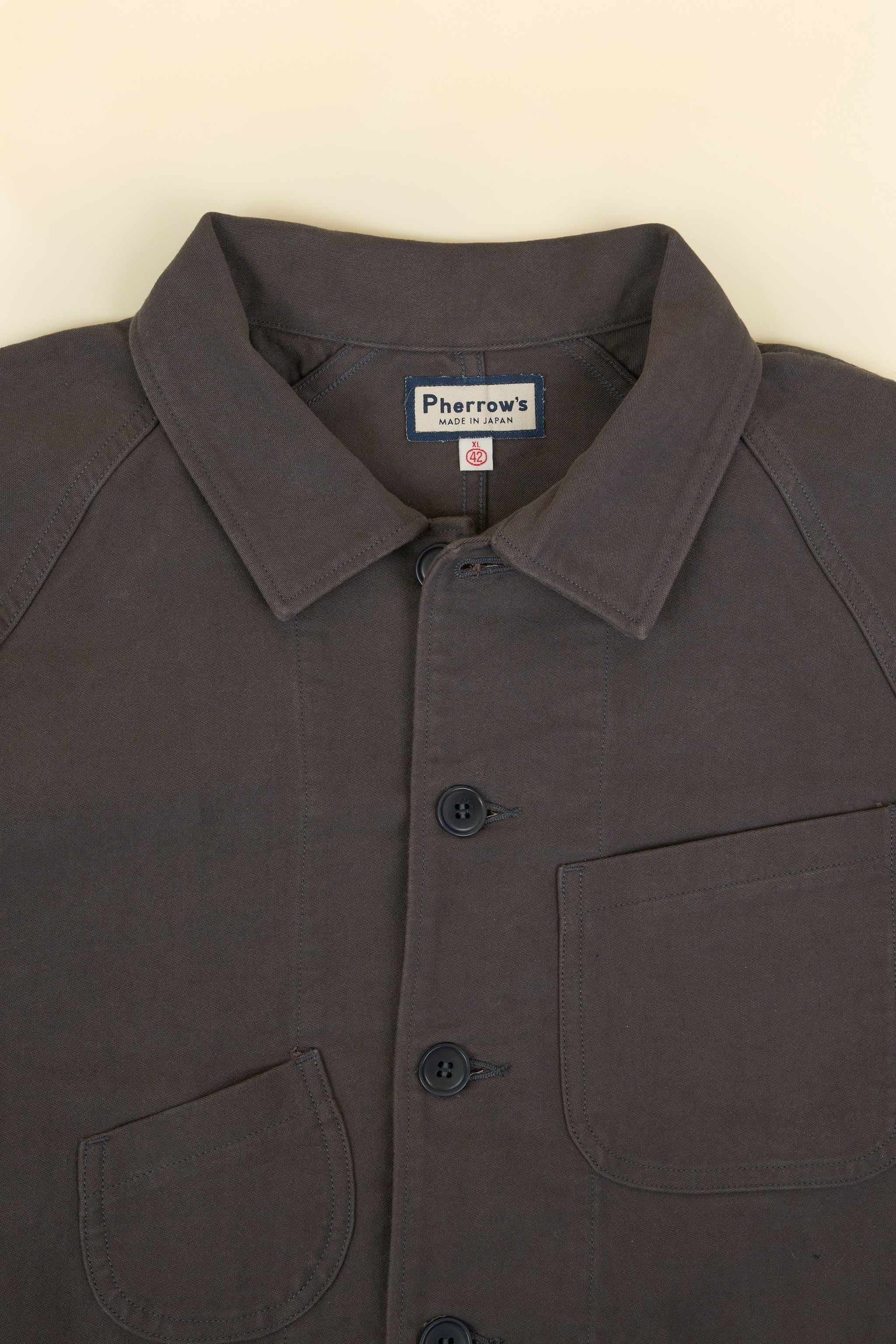 Pherrow's Nappa Workwear Jacket - Charcoal