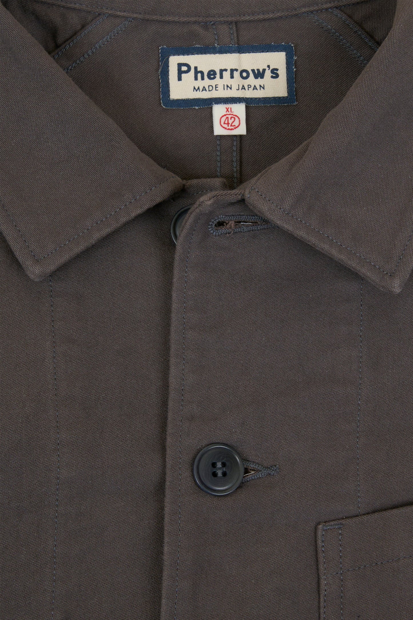 Pherrow's Nappa Workwear Jacket - Charcoal