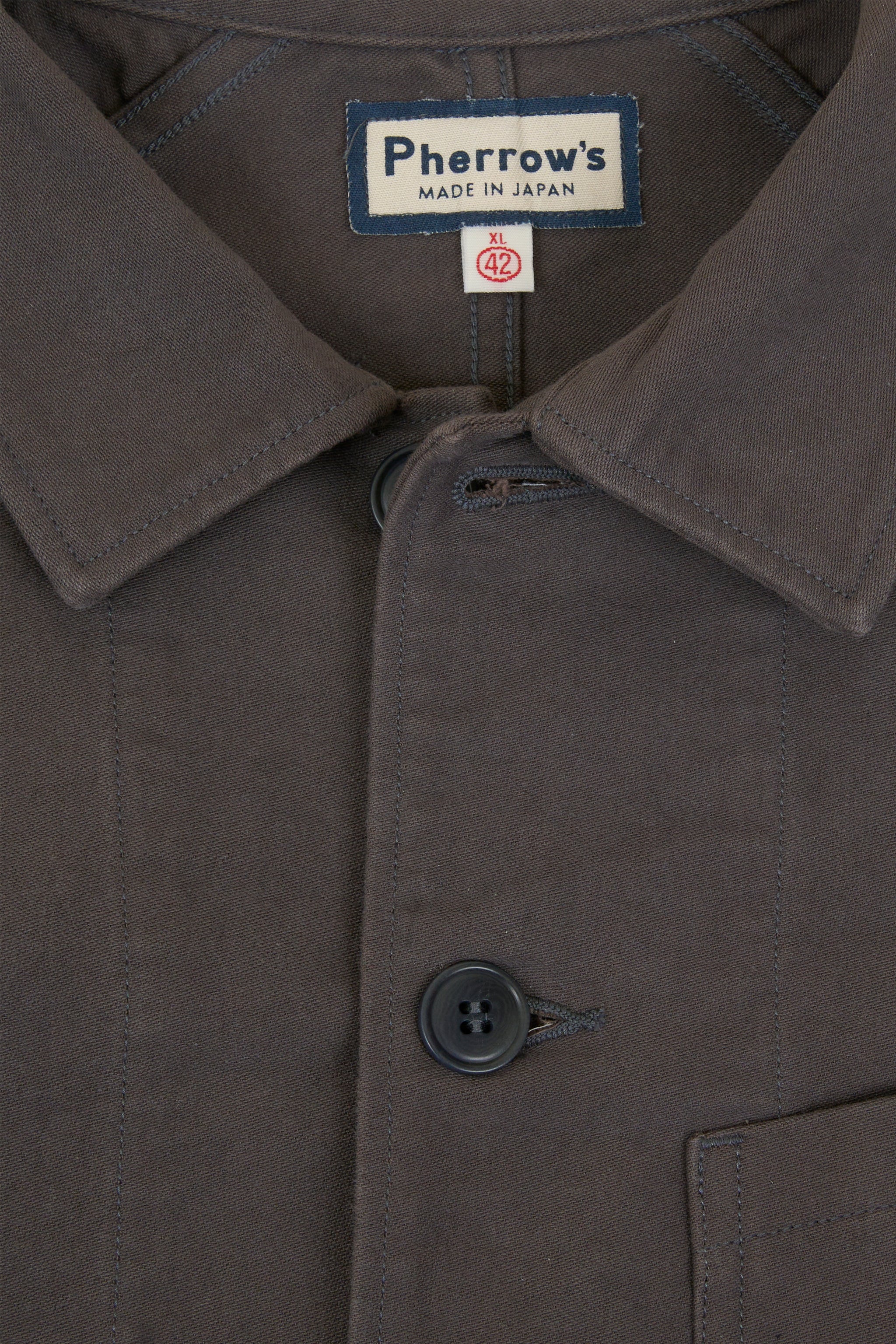 Pherrow's Nappa Workwear Jacket - Charcoal