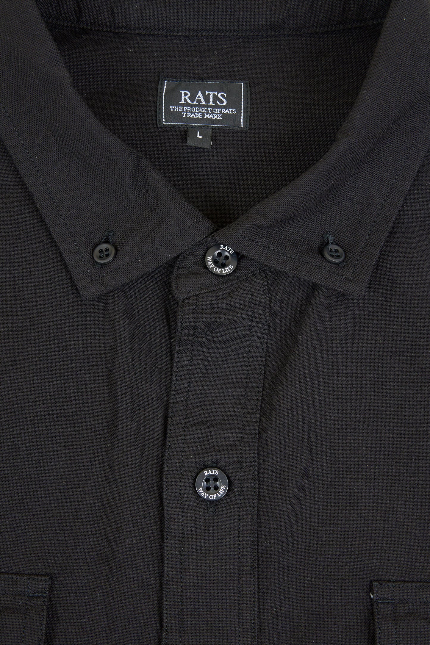 Rats Oxford B.D Shirt - Black
