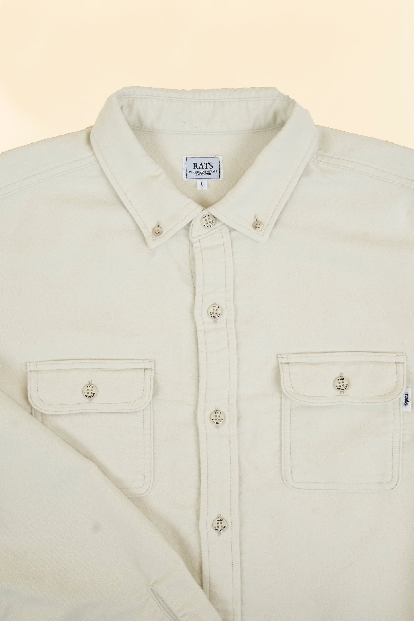 Rats Moleskin B.D Shirt - Ivory