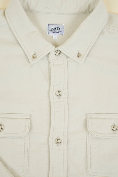 Rats Moleskin B.D Shirt - Ivory