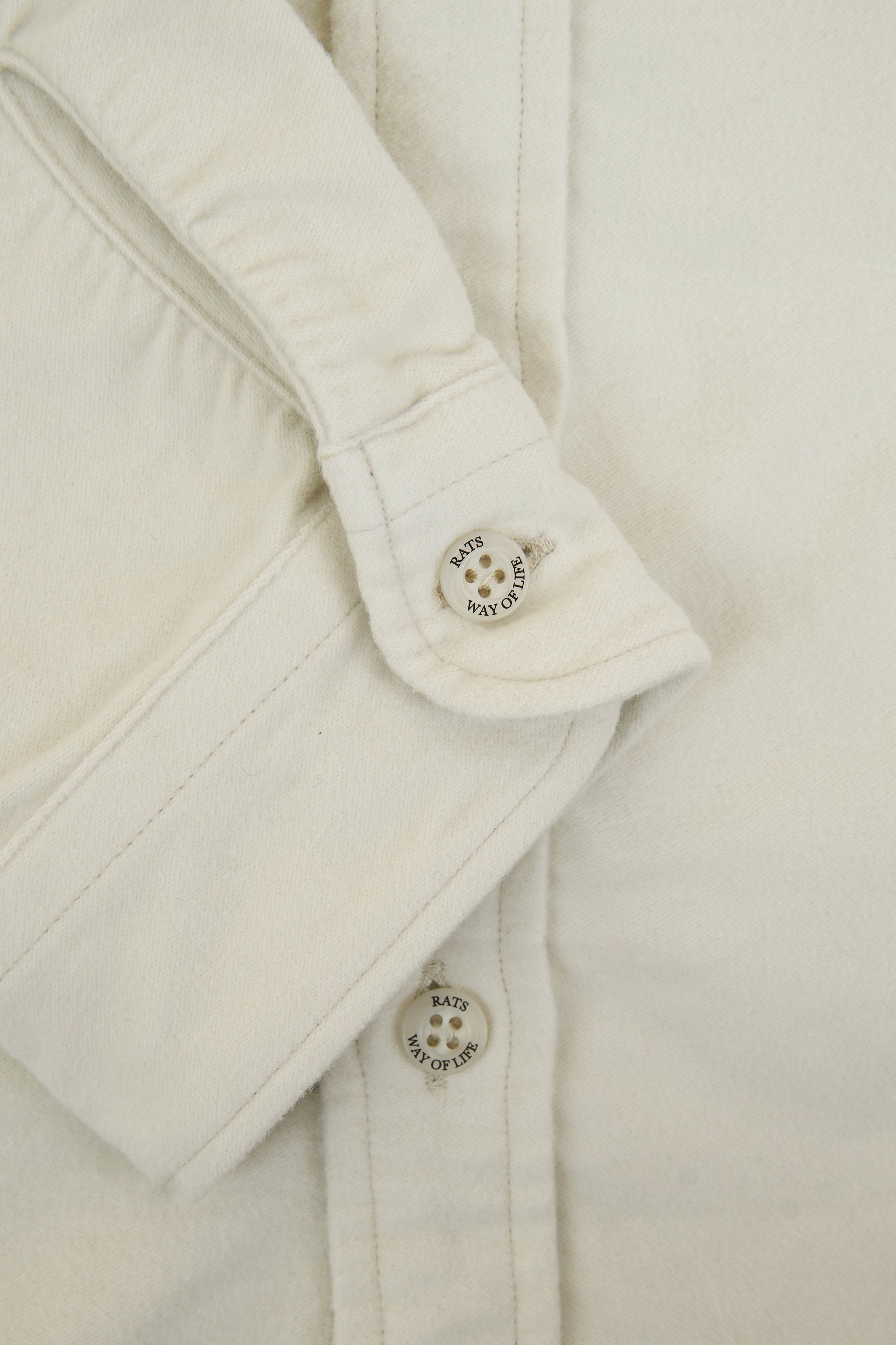 Rats Moleskin B.D Shirt - Ivory