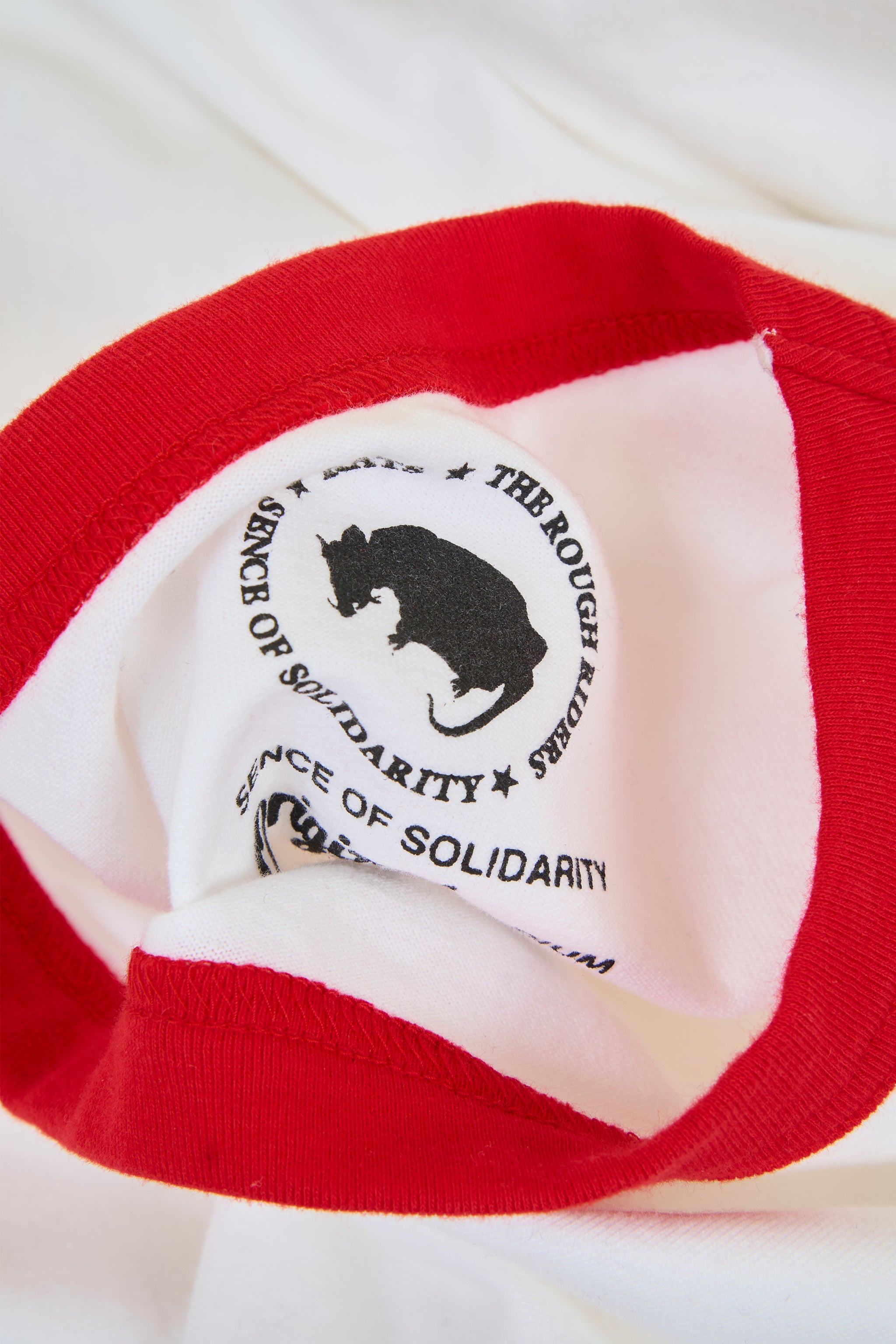 Rats Trim Pocket T-Shirt - White/Red