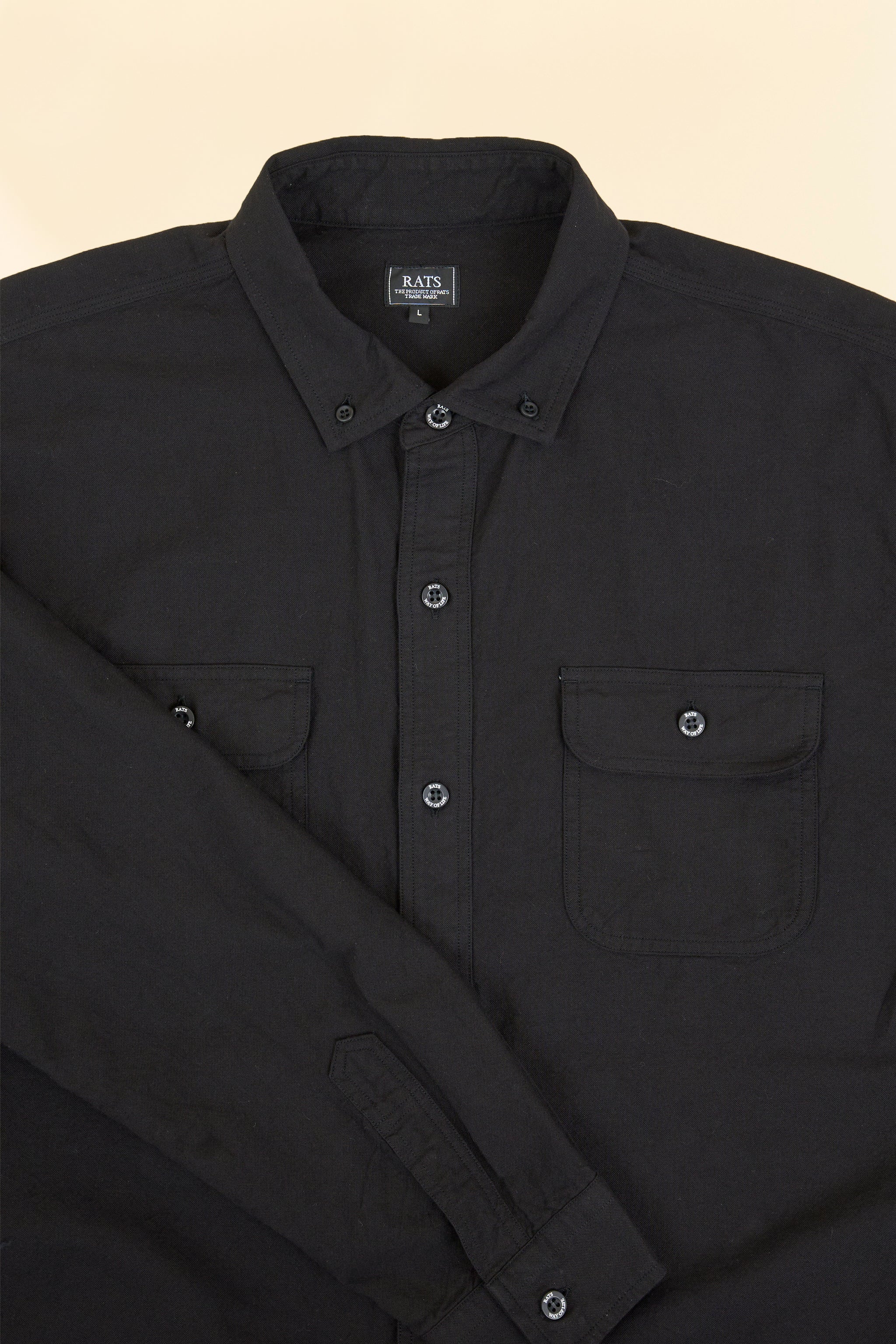 Rats Oxford B.D Shirt - Black