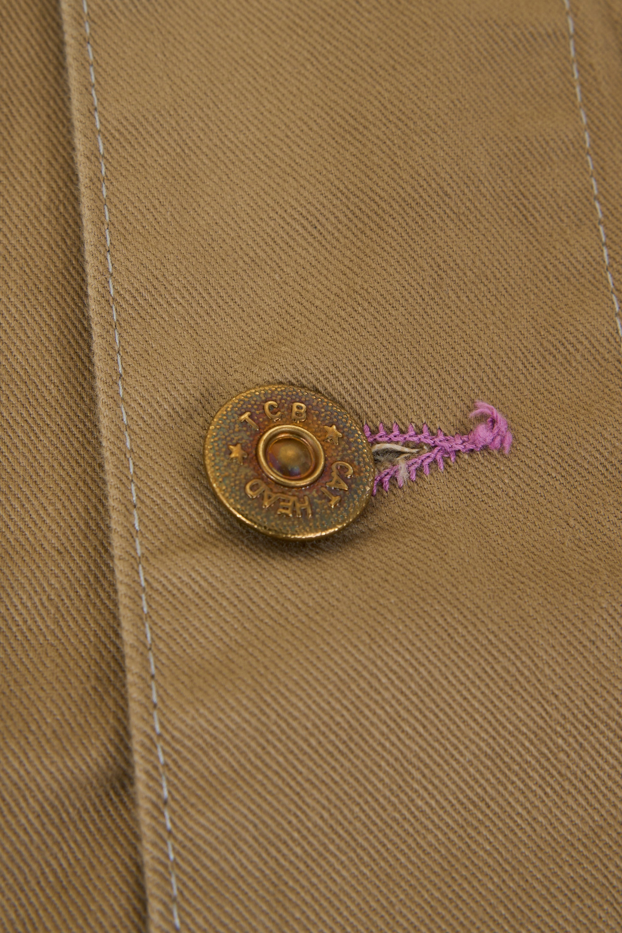 TCB Jeans Cat Head Jacket - Khaki Drill