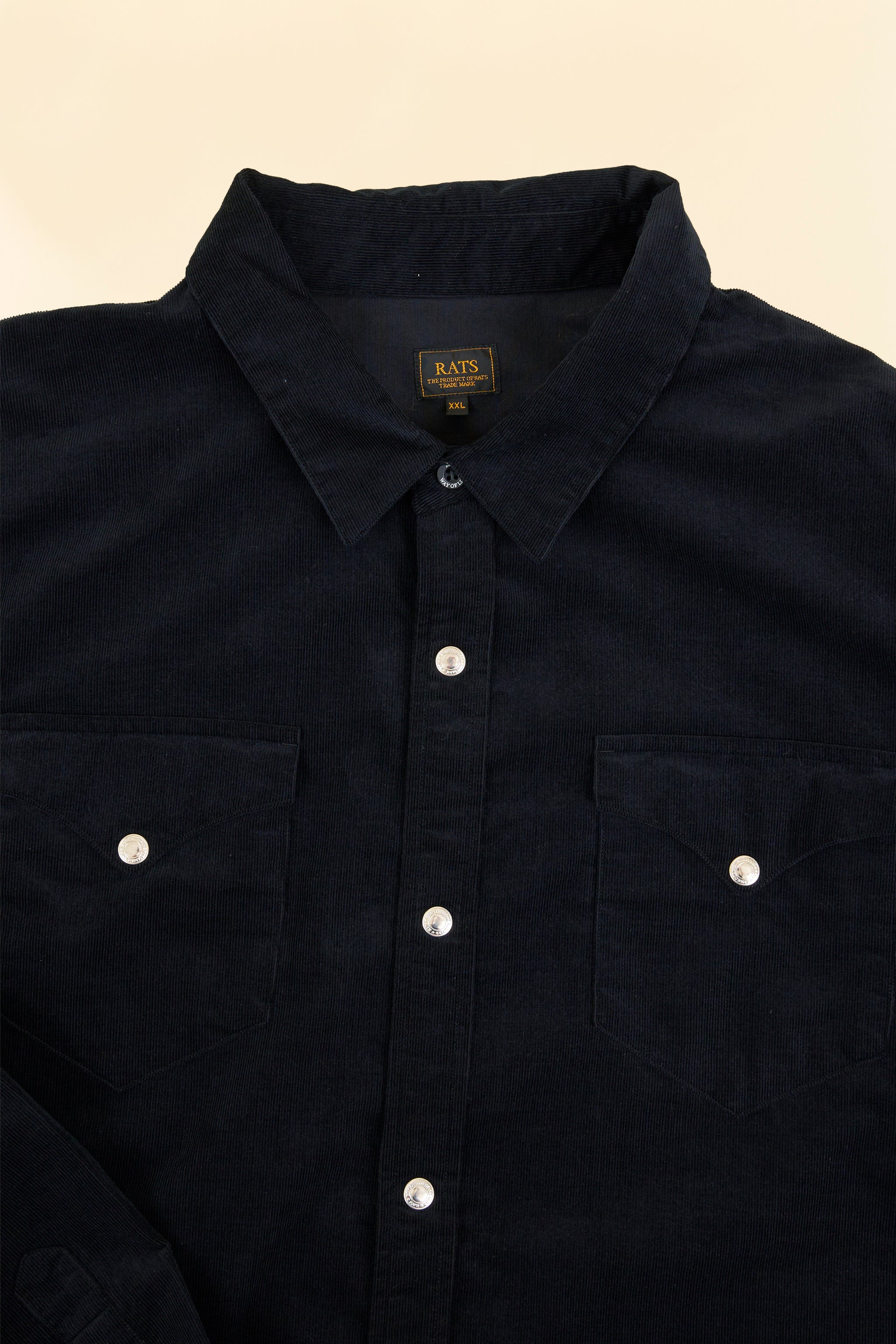 Rats Corduroy Shirt - Black