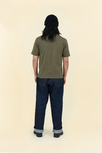Godspeed Heavyweight Loopwheel  10oz Pocket T-Shirt - Olive