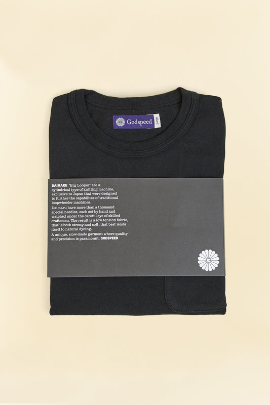 Godspeed Heavyweight Daimaru 10oz Pocket T-Shirt - Black