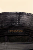 Radiall Muscle Shoals Leather Bucket Hat - Black