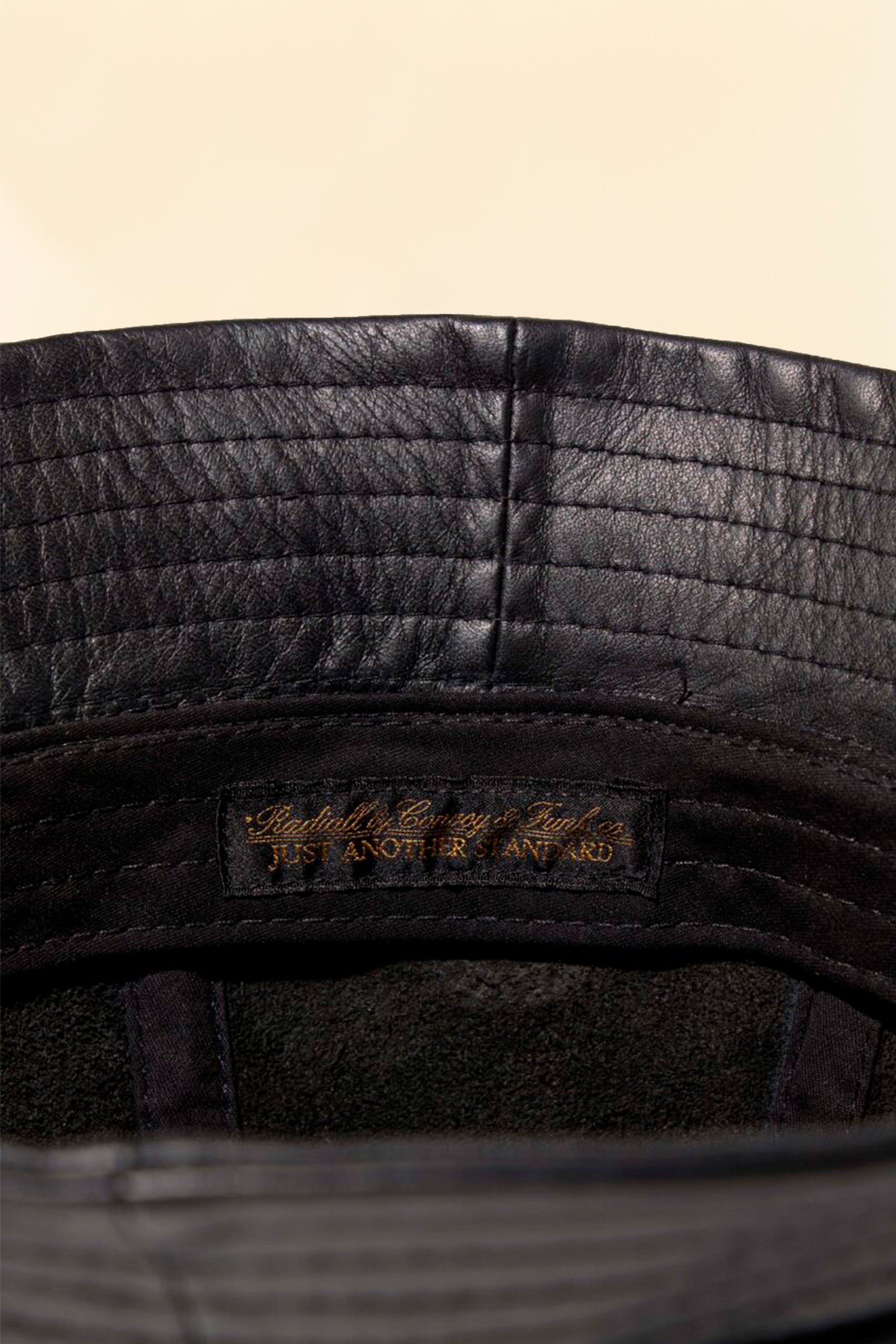 Radiall Muscle Shoals Leather Bucket Hat - Black