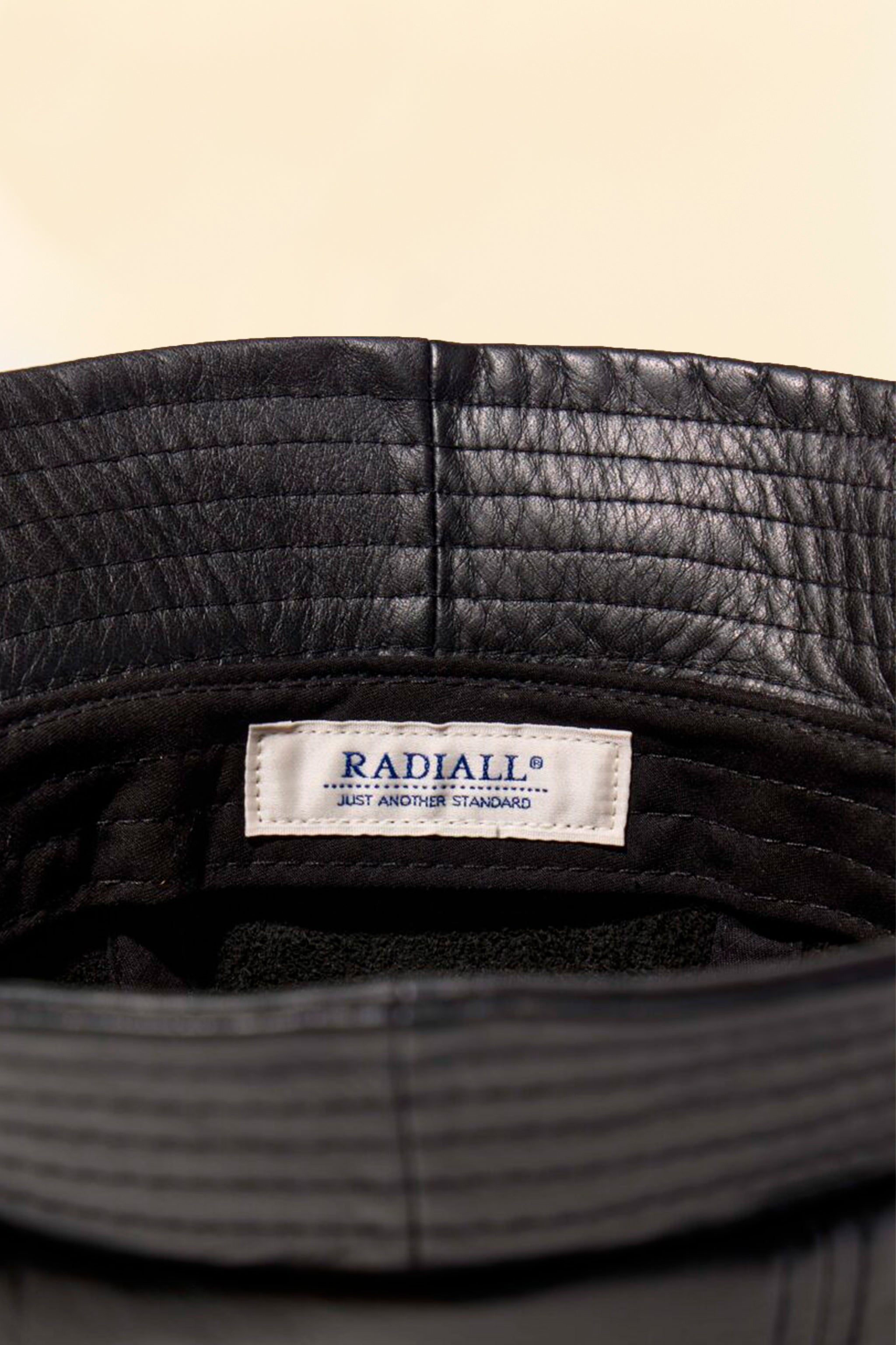 Radiall Muscle Shoals Leather Bucket Hat - Black