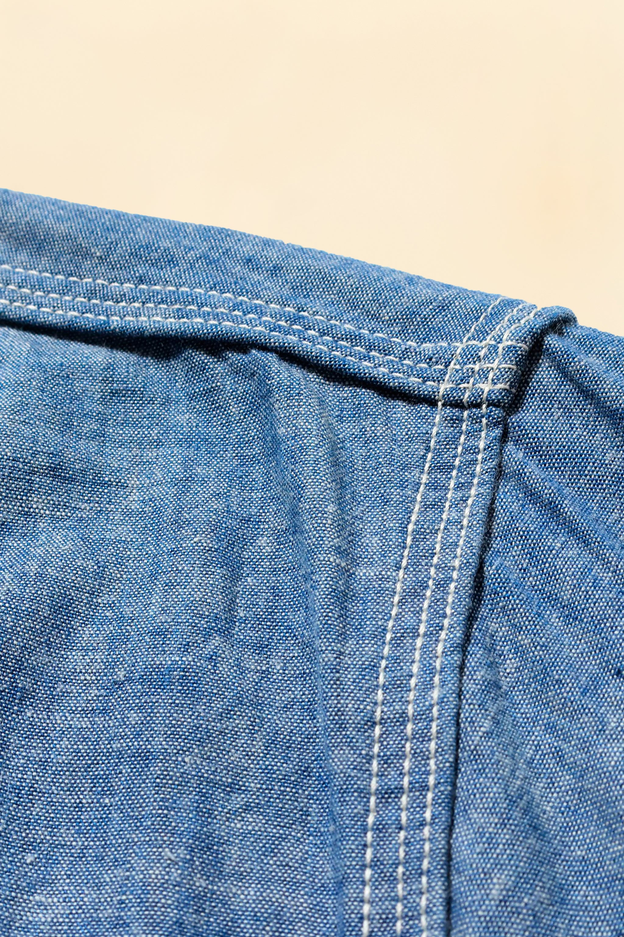 FOB Factory Chambray Work Shirt - Blue