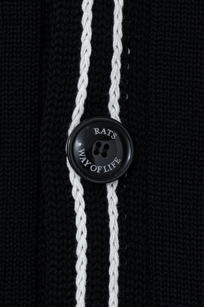 Rats Black Cardigan