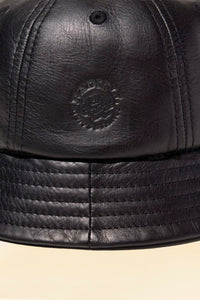 Radiall Muscle Shoals Leather Bucket Hat - Black