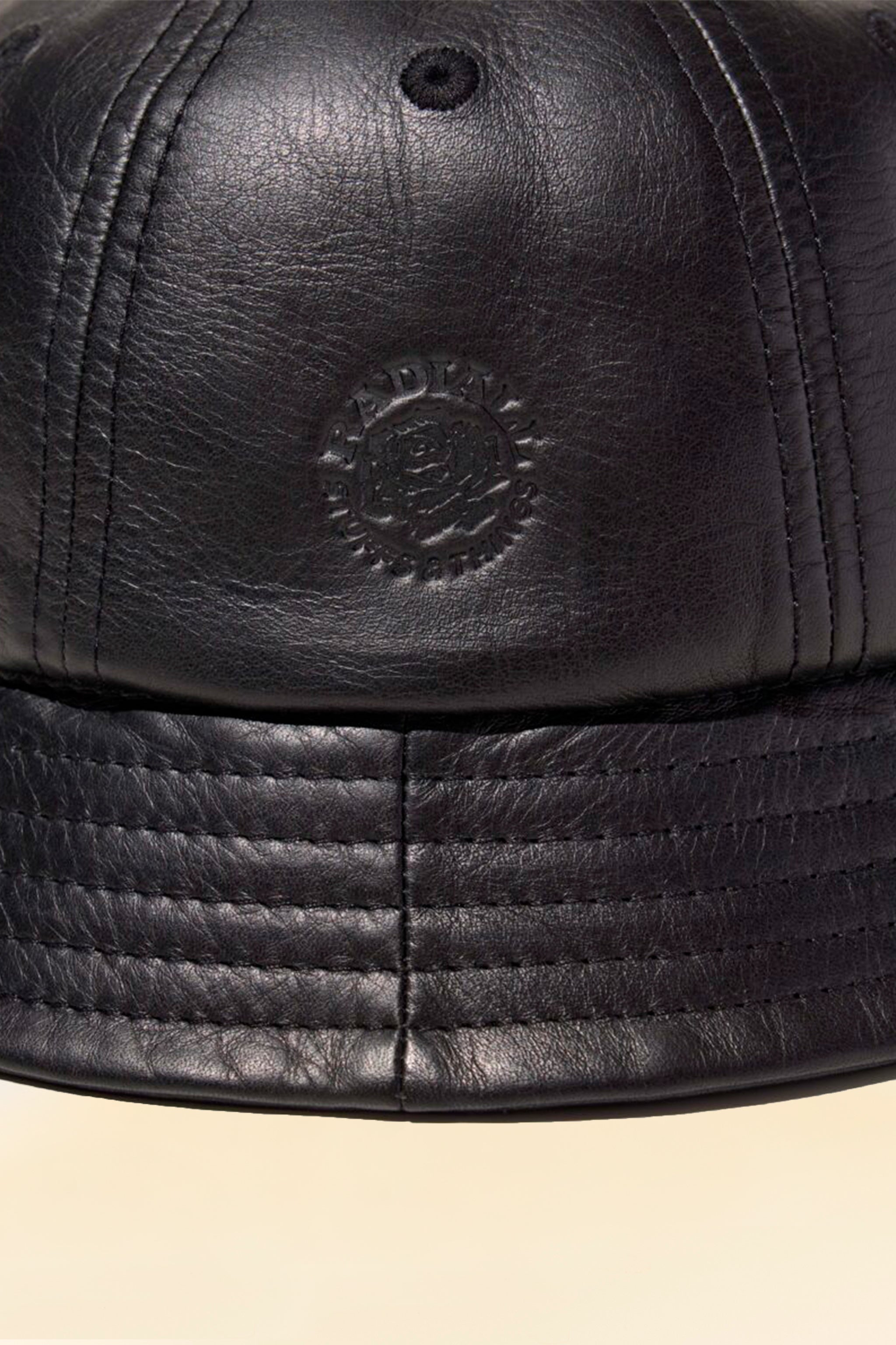 Radiall Muscle Shoals Leather Bucket Hat - Black