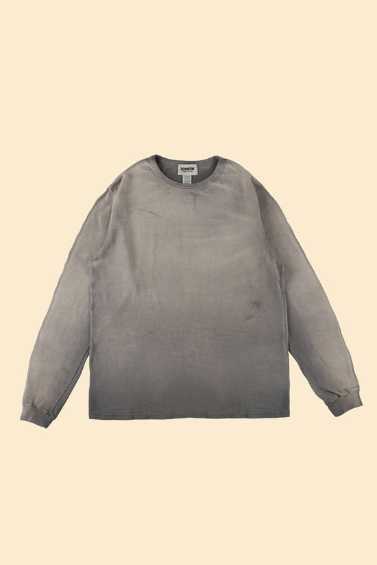 BOW WOW Weathered 88/12 LS Tee - Charcoal