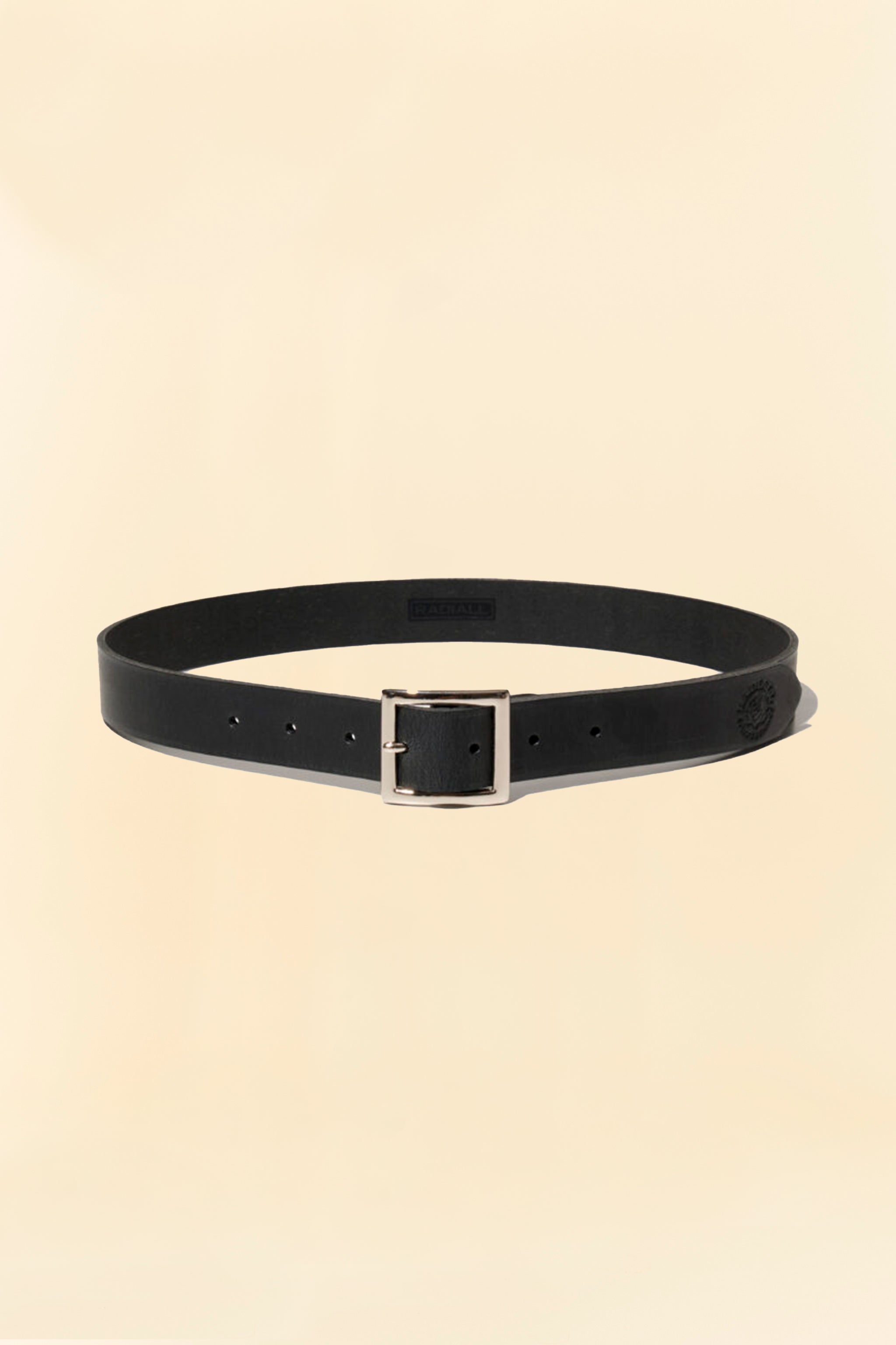 Radiall Rhodes Leather Belt - Black