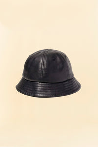 Radiall Muscle Shoals Leather Bucket Hat - Black