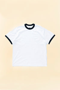 Rats Trim Pocket T-Shirt - White/Black