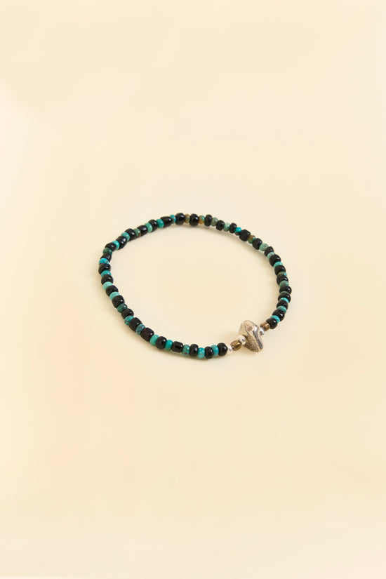 Sunku Antique Beads Bracelet - Black/Turquoise