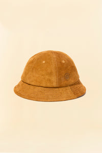 Radiall Muscle Shoals Leather Bucket Hat - Camel Suede