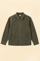 Japan Blue Organic Drill Coverall Jacket - Olive Drab