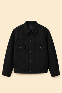 MOMOTARO JEANS #002 Standard Black Selvedge Denim Jacket - 14.7oz