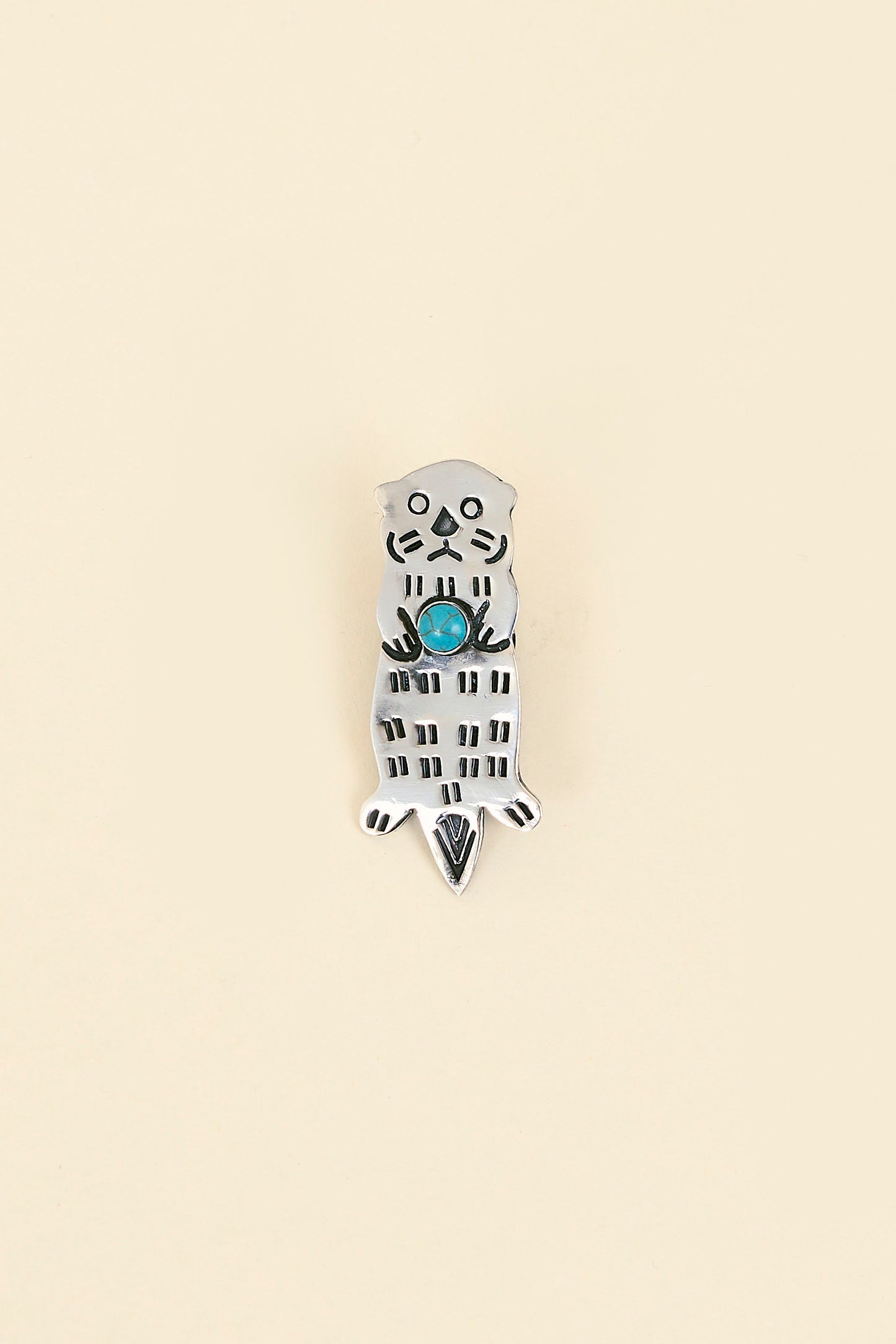 Munqa Sea Otter Pin - Turquoise