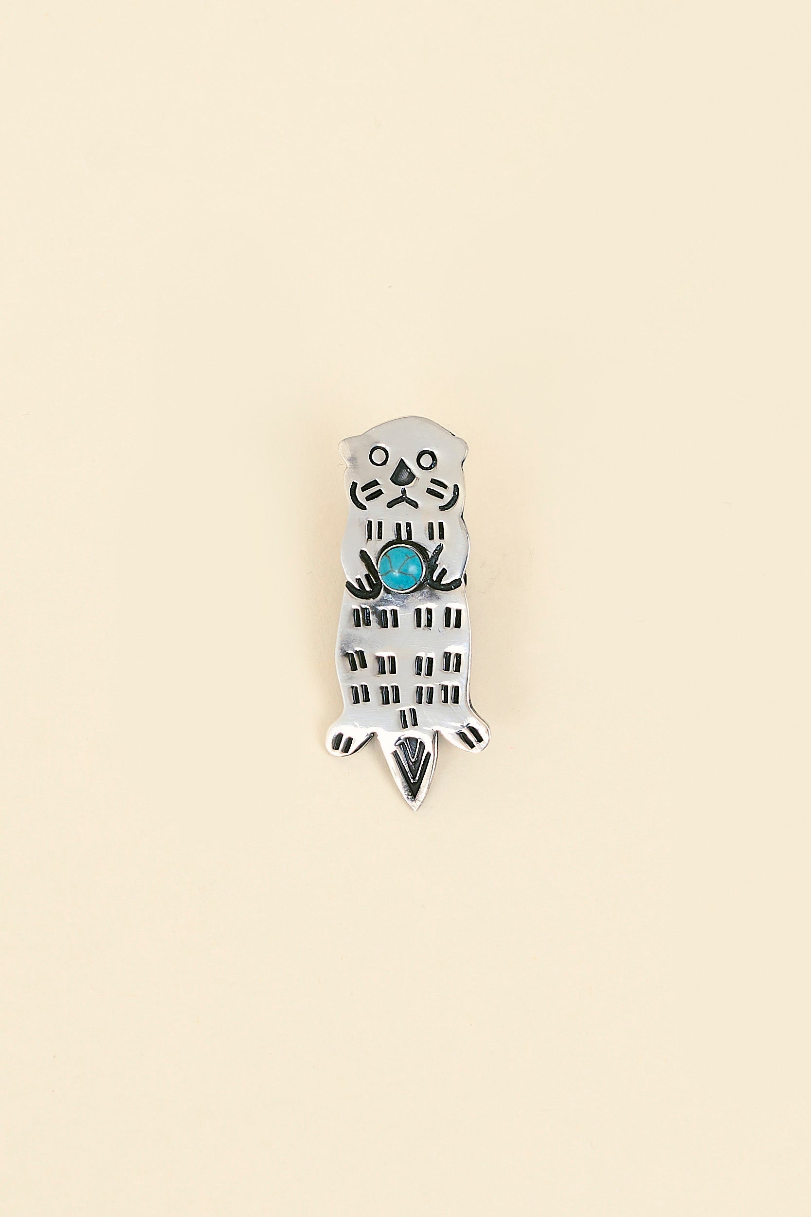 Munqa Sea Otter Pin - Turquoise
