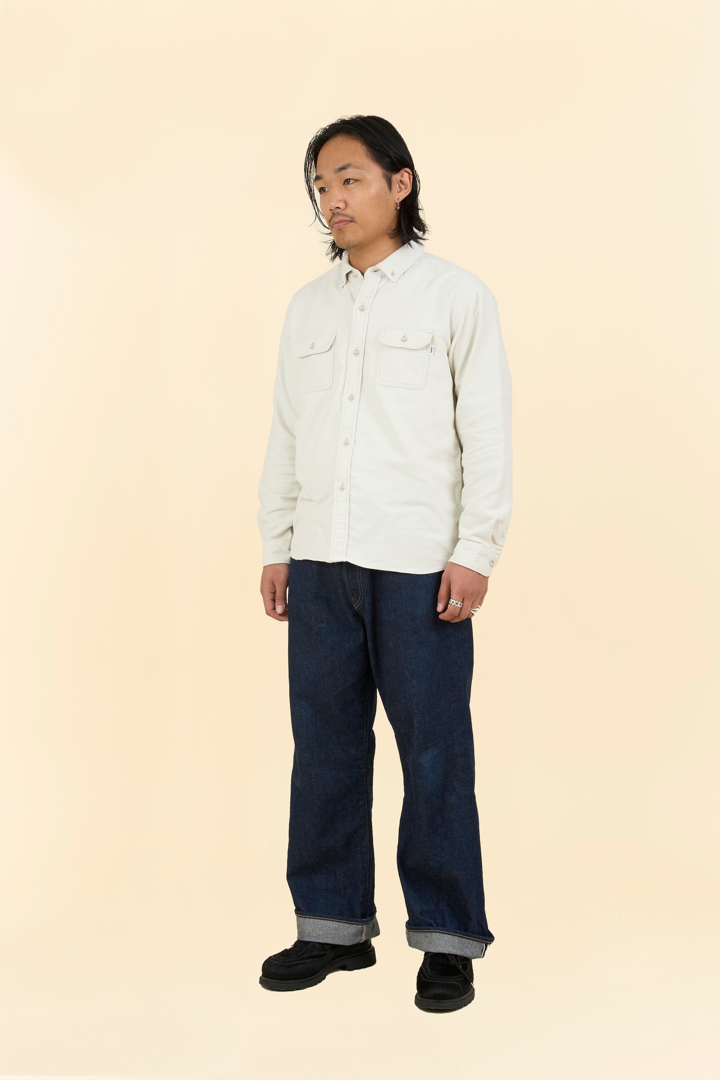 Rats Moleskin B.D Shirt - Ivory