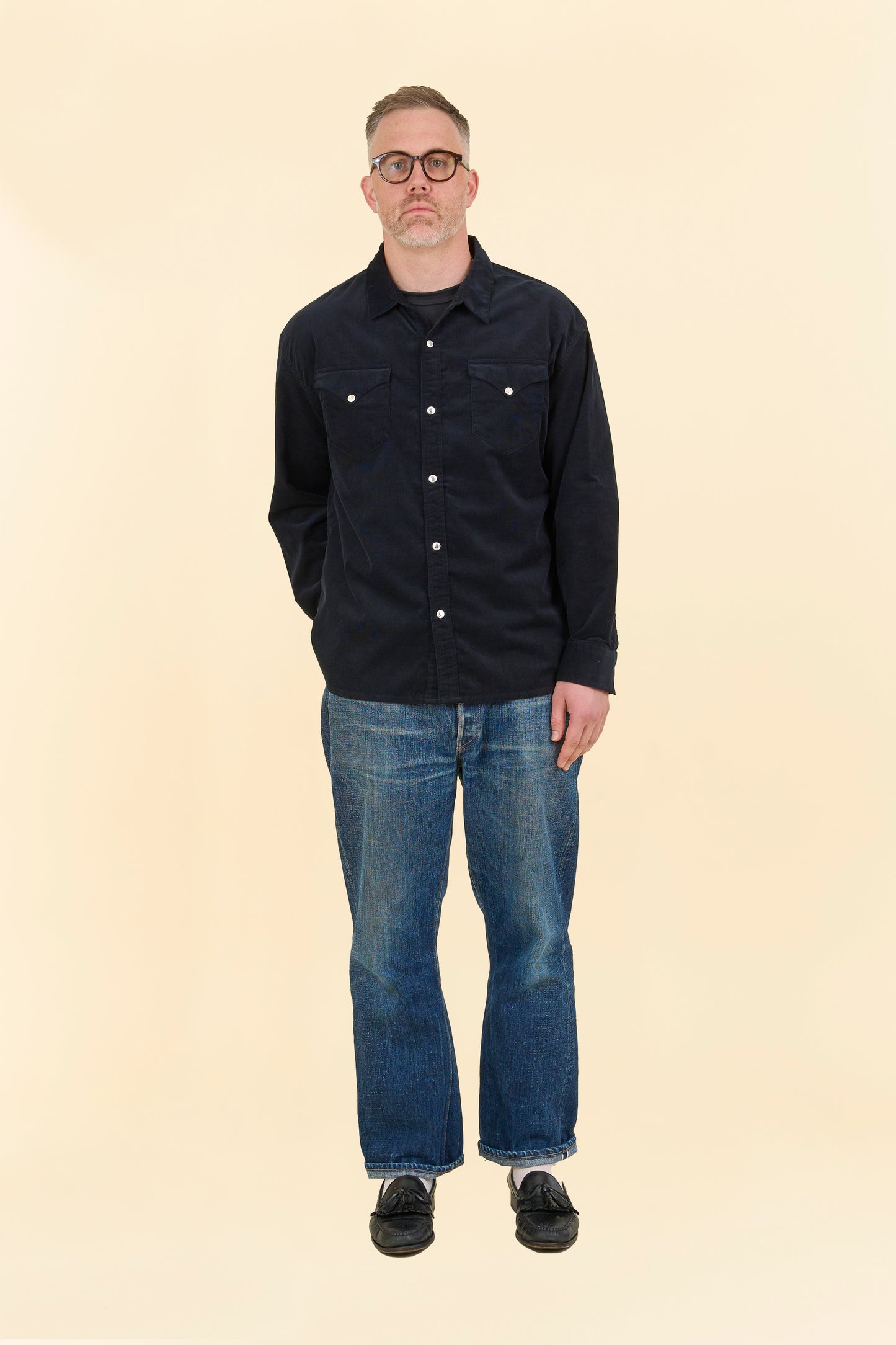 Rats Corduroy Shirt - Black