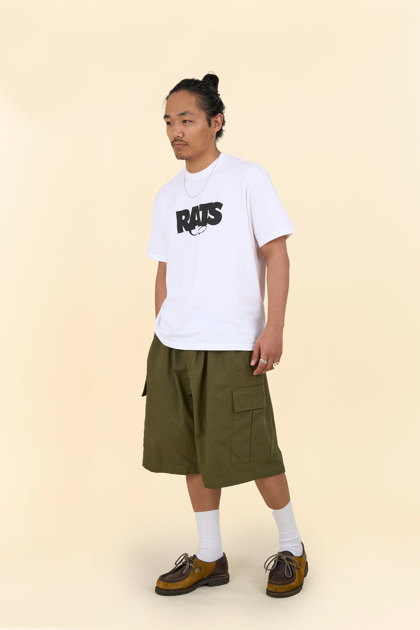 Rats Box Logo T-Shirt - White