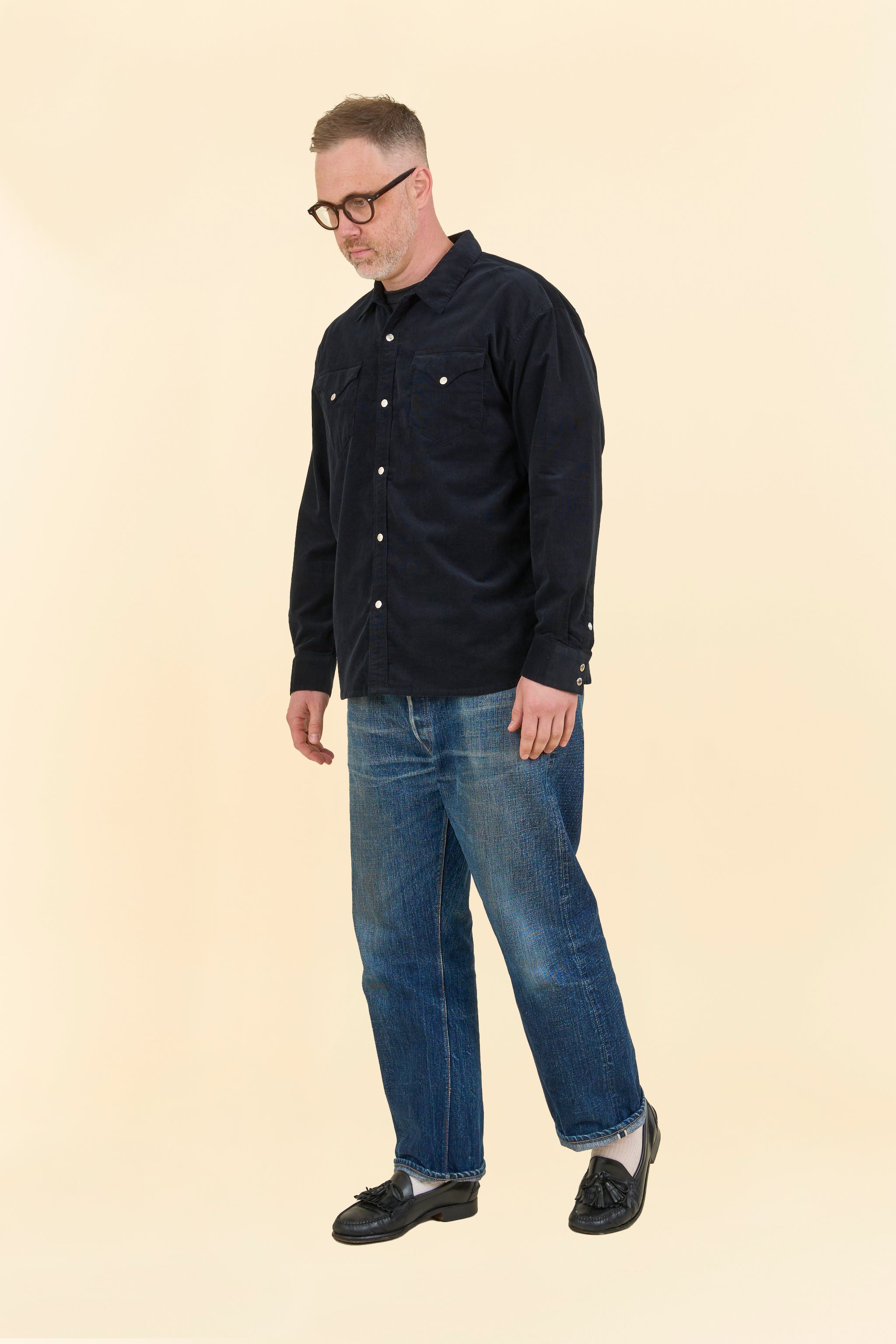 Rats Corduroy Shirt - Black