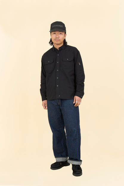Rats Oxford B.D Shirt - Black