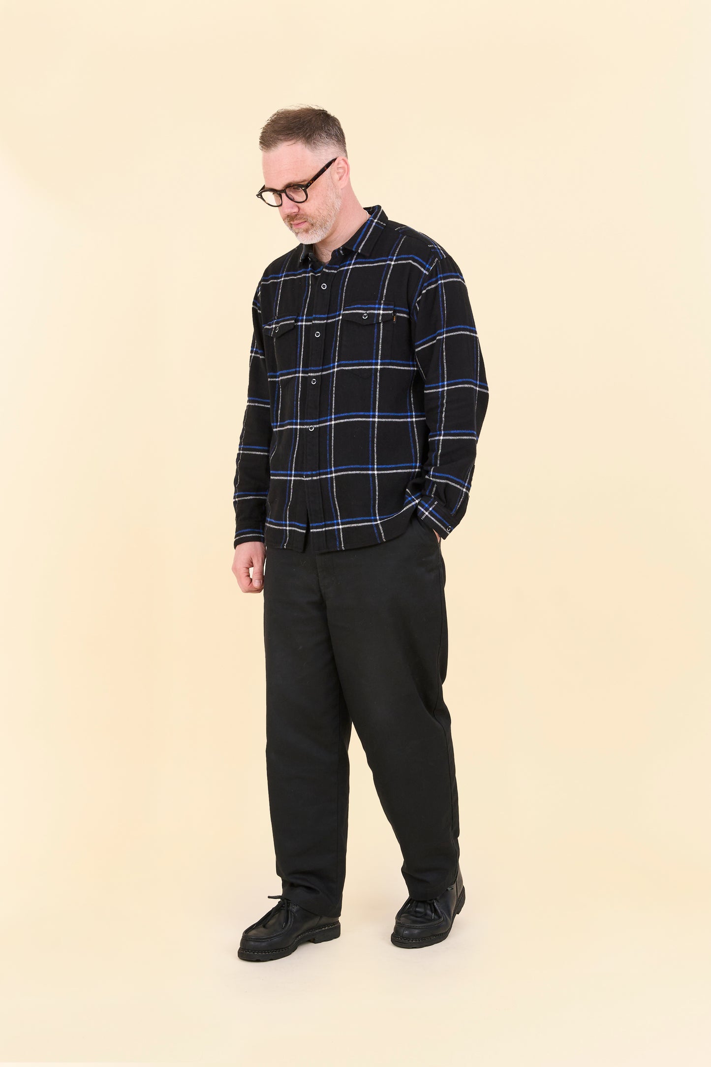 Rats Cotton Flannel Check Shirt