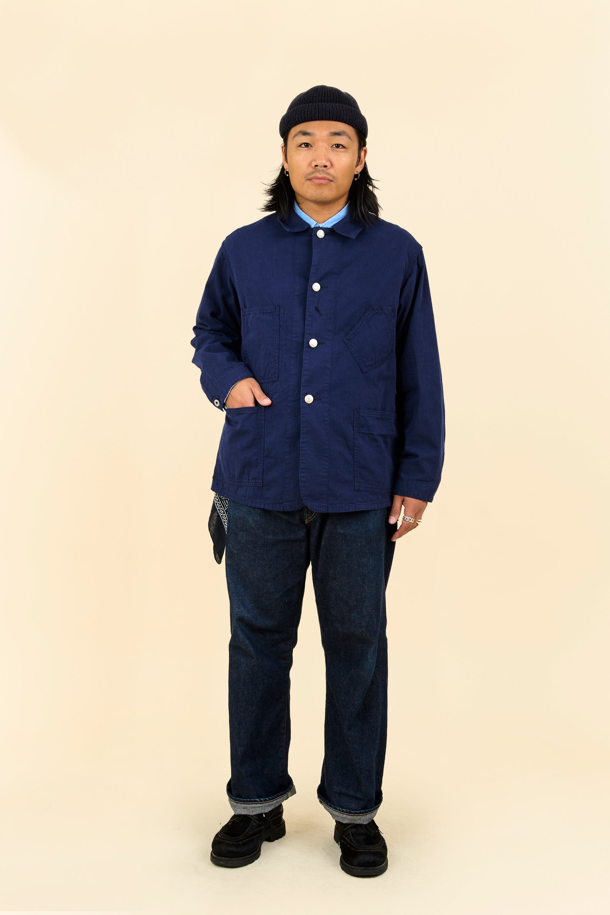 MANUAL ALPHABET super high count nカバーオール POST O'ALLS Sweetbear 3 Coverall - Mid Weight Denim – URAHARA