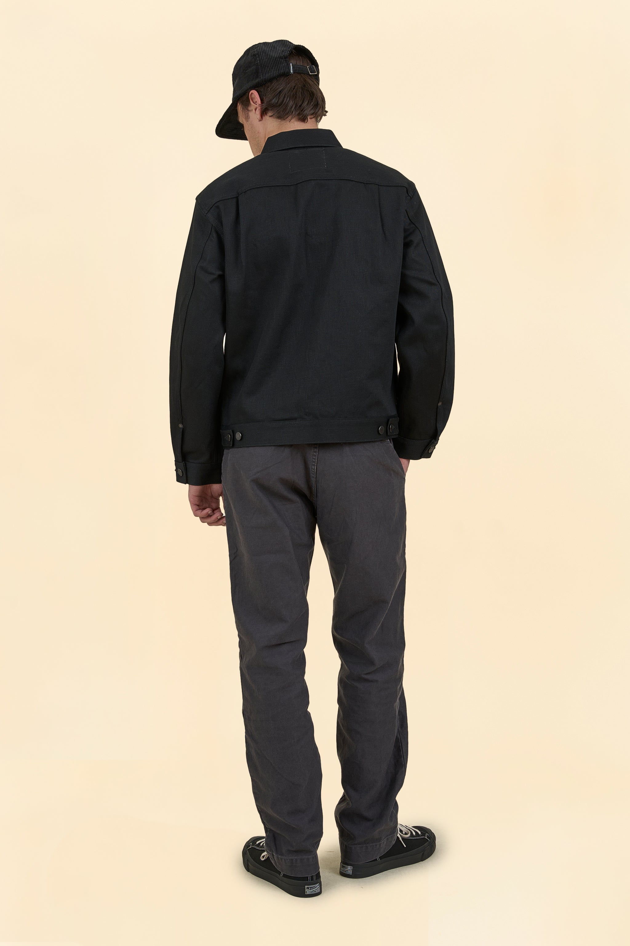 Momotaro #002 Standard Black Selvedge Denim Jacket - 14.7oz